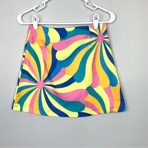 Smak Parlour Small Retro Bright 60s Inspired Funky Psychedelic Groovy Mini Skirt